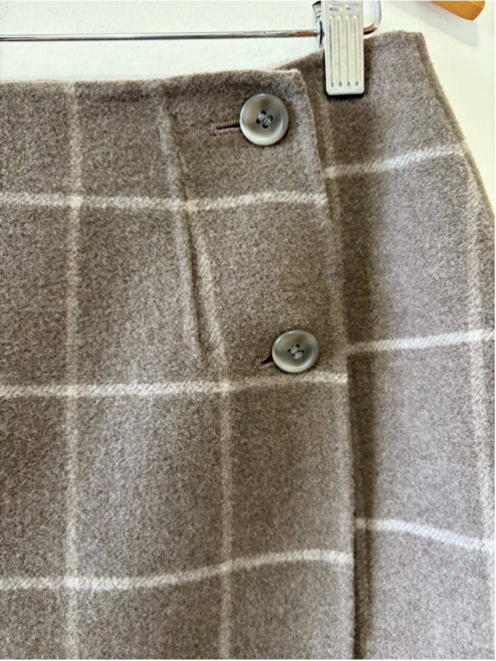 Vintage 90’s Pendleton 100% Merino Wool Wrap Skirt Size 12 - Picture 5 of 8